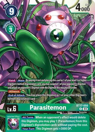 Parasitemon (BT17-050) - Secret Crisis Foil - Premium Digimon Single from Bandai - Just $0.25! Shop now at Game Crave Tournament Store