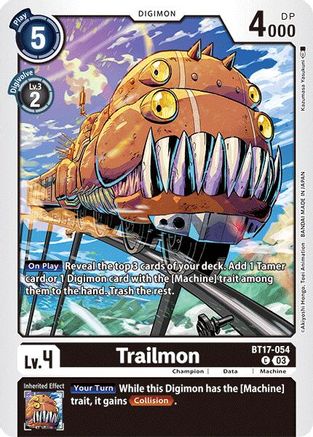 Trailmon (BT17-054) - Secret Crisis - Premium Digimon Single from Bandai - Just $0.25! Shop now at Game Crave Tournament Store