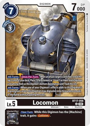 Locomon (BT17-056) - Secret Crisis - Premium Digimon Single from Bandai - Just $0.25! Shop now at Game Crave Tournament Store
