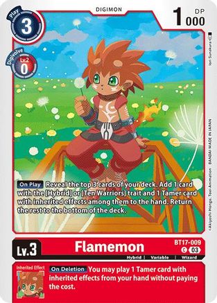 Flamemon (BT17-009) - Secret Crisis - Premium Digimon Single from Bandai - Just $0.25! Shop now at Game Crave Tournament Store