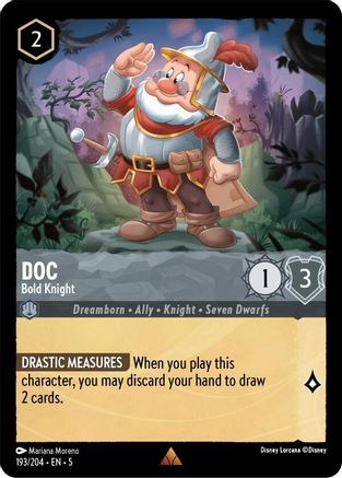 Doc - Bold Knight (193/204) - Shimmering Skies - Premium Lorcana Single from Shimmering Skies - Just $6.52! Shop now at Game Crave Tournament Store
