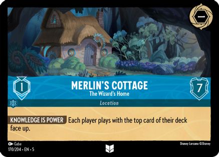 Merlin's Cottage - The Wizard's Home (170/204) - Shimmering Skies - Premium Lorcana Single from Shimmering Skies - Just $0.25! Shop now at Game Crave Tournament Store