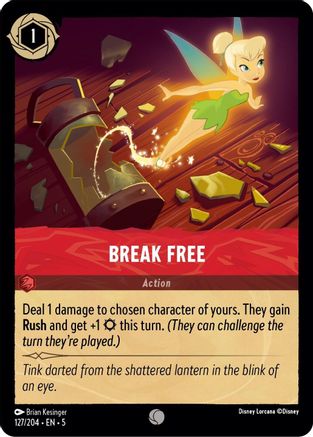 Break Free (127/204) - Shimmering Skies Cold Foil - Premium Lorcana Single from Shimmering Skies - Just $0.25! Shop now at Game Crave Tournament Store