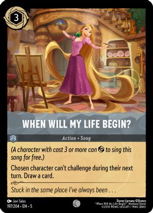 When Will My Life Begin? (197/204) - Shimmering Skies - Premium Lorcana Single from Shimmering Skies - Just $0.25! Shop now at Game Crave Tournament Store