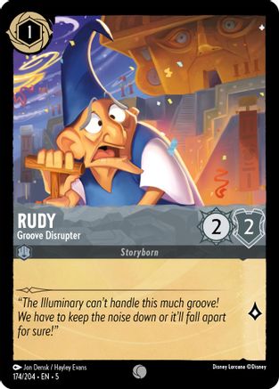 Rudy - Groove Disrupter (174/204) - Shimmering Skies - Premium Lorcana Single from Shimmering Skies - Just $0.25! Shop now at Game Crave Tournament Store