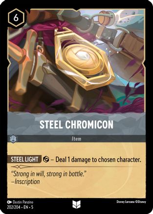 Steel Chromicon (202/204) - Shimmering Skies - Premium Lorcana Single from Shimmering Skies - Just $0.25! Shop now at Game Crave Tournament Store