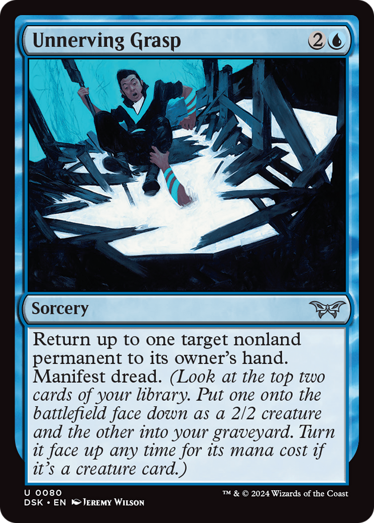 Unnerving Grasp (DSK-080) - Duskmourn: House of Horror Foil - Premium MTG Single from Wizards of the Coast - Just $0.25! Shop now at Game Crave Tournament Store