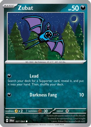 Zubat 27 - SV Shrouded Fable - Premium Pokemon Single from Nintendo - Just $0.25! Shop now at Game Crave Tournament Store