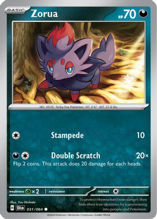 Zorua 31 - SV Shrouded Fable - Premium Pokemon Single from Nintendo - Just $0.25! Shop now at Game Crave Tournament Store