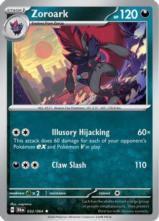 Zoroark 32 - SV Shrouded Fable Holofoil - Premium Pokemon Single from Nintendo - Just $0.50! Shop now at Game Crave Tournament Store