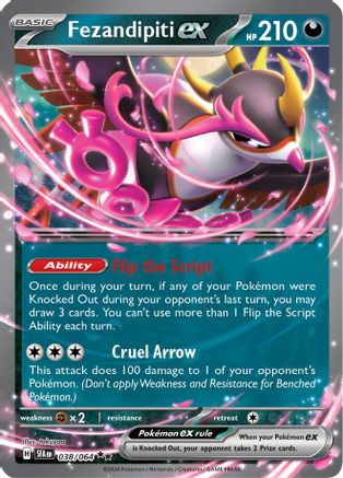 Fezandipiti ex 38 - SV Shrouded Fable Holofoil - Premium Pokemon Single from Nintendo - Just $8.59! Shop now at Game Crave Tournament Store