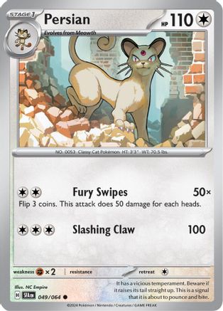 Persian 49 - SV Shrouded Fable Reverse Holofoil