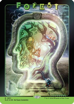 Forest (1651) (Rainbow Foil) (SLD-1651) - Secret Lair Drop Series Foil - Premium MTG Single from Wizards of the Coast - Just $1.24! Shop now at Game Crave Tournament Store