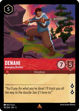 Denahi - Avenging Brother (115/204) - Shimmering Skies - Premium Lorcana Single from Shimmering Skies - Just $0.25! Shop now at Game Crave Tournament Store