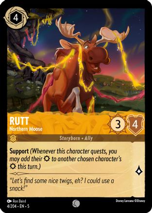 Rutt - Northern Moose (4/204) - Shimmering Skies Cold Foil - Premium Lorcana Single from Shimmering Skies - Just $0.25! Shop now at Game Crave Tournament Store