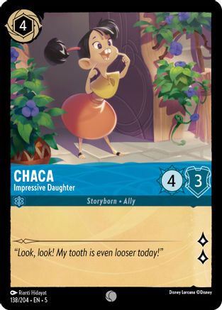 Chaca - Impressive Daughter (138/204) - Shimmering Skies - Premium Lorcana Single from Shimmering Skies - Just $0.25! Shop now at Game Crave Tournament Store