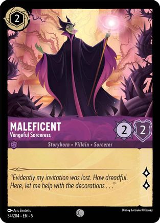 Maleficent - Vengeful Sorceress (54/204) - Shimmering Skies Cold Foil - Premium Lorcana Single from Shimmering Skies - Just $0.25! Shop now at Game Crave Tournament Store