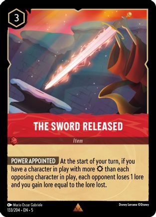 The Sword Released (133/204) - Shimmering Skies - Premium Lorcana Single from Shimmering Skies - Just $0.25! Shop now at Game Crave Tournament Store