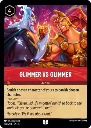 Glimmer vs Glimmer (130/204) - Shimmering Skies - Premium Lorcana Single from Shimmering Skies - Just $0.25! Shop now at Game Crave Tournament Store