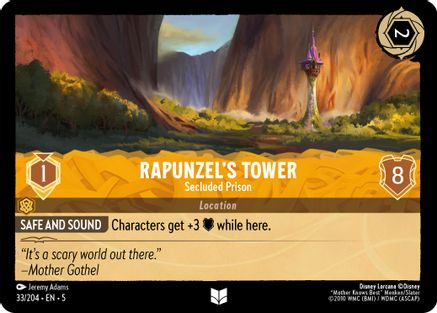 Rapunzel's Tower - Secluded Prison (33/204) - Shimmering Skies Cold Foil - Premium Lorcana Single from Shimmering Skies - Just $0.69! Shop now at Game Crave Tournament Store