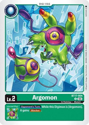 Argomon - BT17-004 (BT17-004) - Secret Crisis - Premium Digimon Single from Bandai - Just $0.25! Shop now at Game Crave Tournament Store