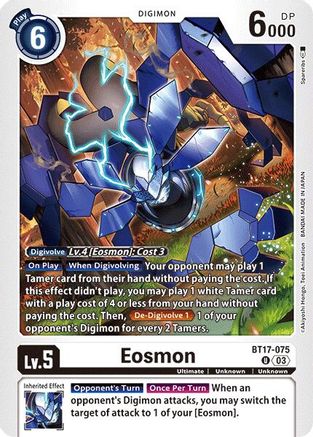 Eosmon - BT17-075 (BT17-075) - Secret Crisis - Premium Digimon Single from Bandai - Just $0.25! Shop now at Game Crave Tournament Store