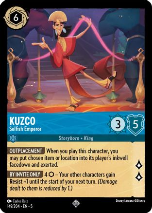 Kuzco - Selfish Emperor (149/204) - Shimmering Skies - Premium Lorcana Single from Shimmering Skies - Just $0.42! Shop now at Game Crave Tournament Store