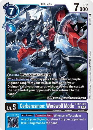 Cerberusmon: Werewolf Mode (BT17-025) - Secret Crisis - Premium Digimon Single from Bandai - Just $0.25! Shop now at Game Crave Tournament Store
