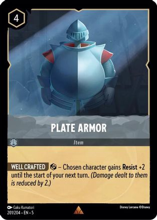 Plate Armor (201/204) - Shimmering Skies Cold Foil - Premium Lorcana Single from Shimmering Skies - Just $0.42! Shop now at Game Crave Tournament Store