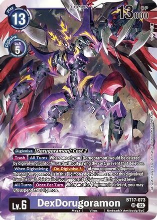 DexDorugoramon (BT17-073) - Secret Crisis Foil - Premium Digimon Single from Bandai - Just $3.11! Shop now at Game Crave Tournament Store