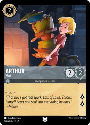 Arthur - Wart (190/204) - Shimmering Skies Cold Foil - Premium Lorcana Single from Shimmering Skies - Just $0.25! Shop now at Game Crave Tournament Store