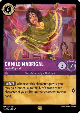 Camilo Madrigal - Family Copycat (58/204) - Shimmering Skies Cold Foil - Premium Lorcana Single from Shimmering Skies - Just $1.77! Shop now at Game Crave Tournament Store