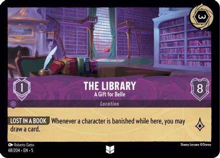 The Library - A Gift for Belle (68/204) - Shimmering Skies - Premium Lorcana Single from Shimmering Skies - Just $0.38! Shop now at Game Crave Tournament Store
