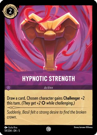Hypnotic Strength (59/204) - Shimmering Skies - Premium Lorcana Single from Shimmering Skies - Just $0.25! Shop now at Game Crave Tournament Store