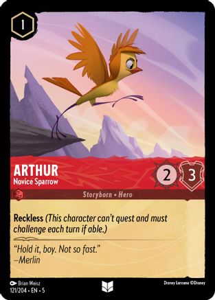 Arthur - Novice Sparrow (121/204) - Shimmering Skies - Premium Lorcana Single from Shimmering Skies - Just $0.25! Shop now at Game Crave Tournament Store