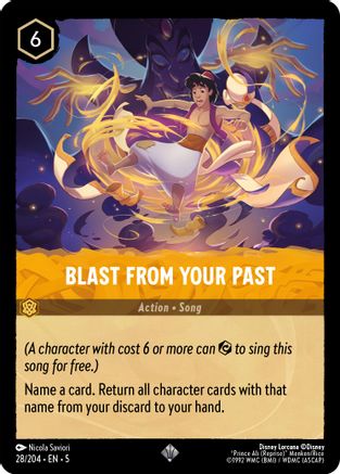 Blast From Your Past (28/204) - Shimmering Skies Cold Foil - Premium Lorcana Single from Shimmering Skies - Just $0.87! Shop now at Game Crave Tournament Store