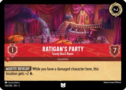 Ratigan's Party - Seedy Back Room (136/204) - Shimmering Skies Cold Foil - Premium Lorcana Single from Shimmering Skies - Just $0.38! Shop now at Game Crave Tournament Store