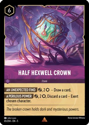 Half Hexwell Crown (65/204) - Shimmering Skies Cold Foil - Premium Lorcana Single from Shimmering Skies - Just $0.34! Shop now at Game Crave Tournament Store