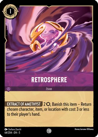 Retrosphere (64/204) - Shimmering Skies - Premium Lorcana Single from Shimmering Skies - Just $0.25! Shop now at Game Crave Tournament Store