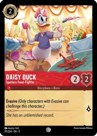 Daisy Duck - Spotless Food-Fighter (111/204) - Shimmering Skies - Premium Lorcana Single from Shimmering Skies - Just $0.25! Shop now at Game Crave Tournament Store