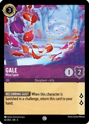 Gale - Wind Spirit (42/204) - Shimmering Skies - Premium Lorcana Single from Shimmering Skies - Just $0.25! Shop now at Game Crave Tournament Store