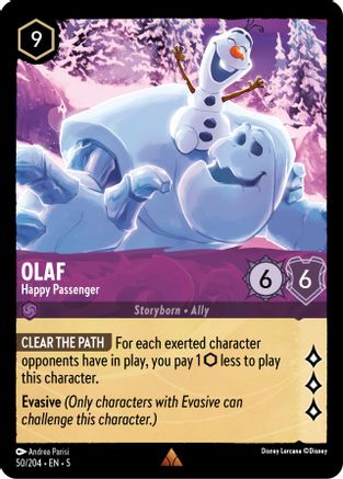 Olaf - Happy Passenger (50/204) - Shimmering Skies - Premium Lorcana Single from Shimmering Skies - Just $0.25! Shop now at Game Crave Tournament Store