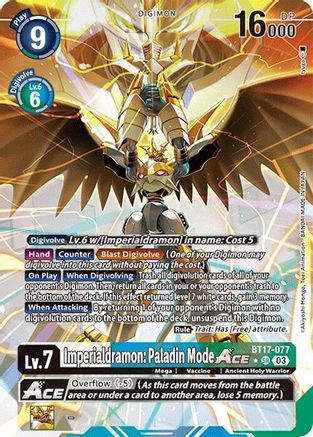Imperialdramon: Paladin Mode ACE (Alternate Art) (BT17-077) - Secret Crisis Foil - Premium Digimon Single from Bandai - Just $38.53! Shop now at Game Crave Tournament Store