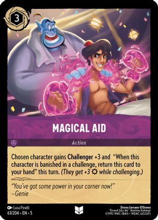 Magical Aid (63/204) - Shimmering Skies - Premium Lorcana Single from Shimmering Skies - Just $0.25! Shop now at Game Crave Tournament Store