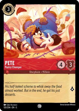 Pete - Pastry Chomper (120/204) - Shimmering Skies - Premium Lorcana Single from Shimmering Skies - Just $0.25! Shop now at Game Crave Tournament Store