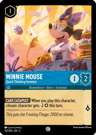 Minnie Mouse - Quick-Thinking Inventor (152/204) - Shimmering Skies - Premium Lorcana Single from Shimmering Skies - Just $0.25! Shop now at Game Crave Tournament Store