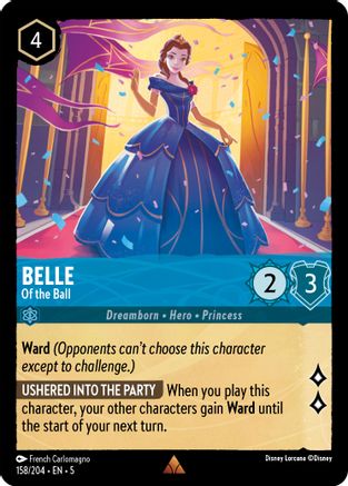Belle - Of the Ball (158/204) - Shimmering Skies Cold Foil - Premium Lorcana Single from Shimmering Skies - Just $0.87! Shop now at Game Crave Tournament Store