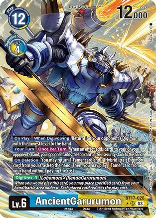AncientGarurumon (Alternate Art) (BT17-028) - Secret Crisis Foil - Premium Digimon Single from Bandai - Just $18.24! Shop now at Game Crave Tournament Store