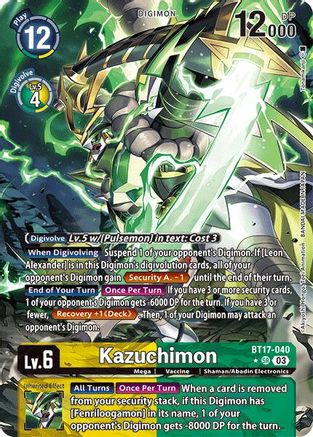 Kazuchimon (Alternate Art) (BT17-040) - Secret Crisis Foil - Premium Digimon Single from Bandai - Just $26.19! Shop now at Game Crave Tournament Store