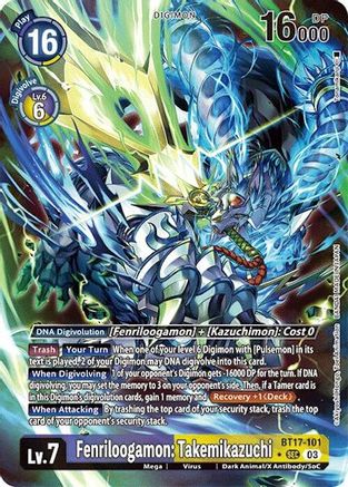 Fenriloogamon: Takemikazuchi (Alternate Art) (BT17-101) - Secret Crisis Foil - Premium Digimon Single from Bandai - Just $29.01! Shop now at Game Crave Tournament Store